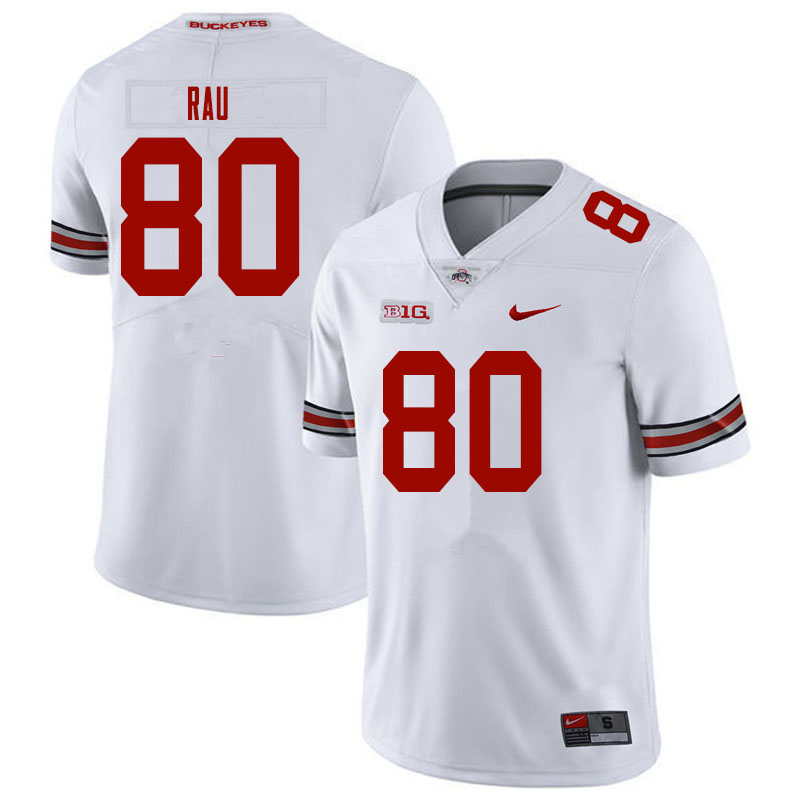 Men #80 Corey Rau Ohio State Buckeyes College Football Jerseys Sale-White